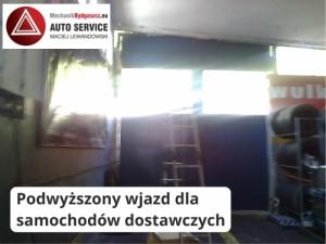 Podwyższony wjazd dla samochodów dostawczych - Mechanik Bydgoszcz